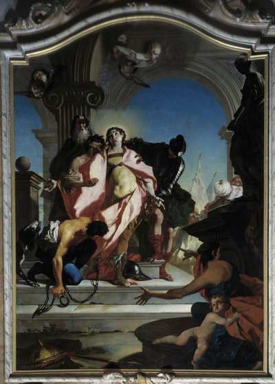 Capture of Saint George (målning) av Giambettino Cignaroli
