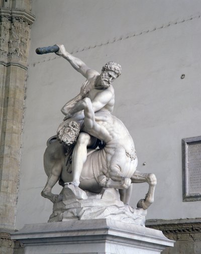 Hercules Killing the Centaur (marmor) (se även 353892 och 94) av Giambologna