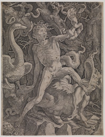 Allegori om ilska av Gian Jacopo Caraglio