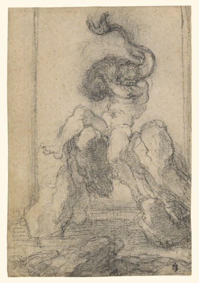 En marin gud med en delfin av Gian Lorenzo Bernini