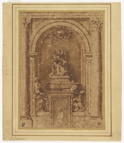 Design för påven Alexander VII:s grav i Peterskyrkan i Rom av Gian Lorenzo Bernini
