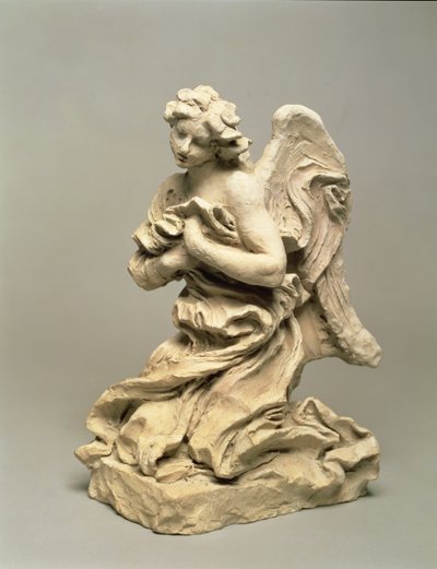 Kneeling Angel, ca 1674-75 (lågbränd lera) av Gian Lorenzo Bernini