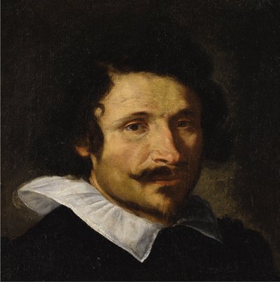 Porträtt av Pietro da Cortona 1596-1669, ca. 1625-1630. av Gian Lorenzo Bernini