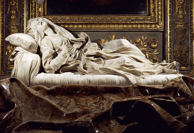 Den heliga Ludovica Albertonis grav av Gian Lorenzo Bernini