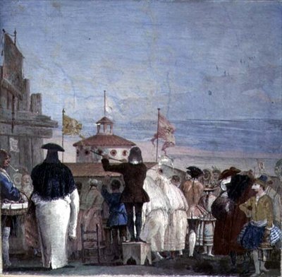 Den nya världen, från "Foresteria" (gästhus) 1757 (fresco) av Giandomenico  Tiepolo