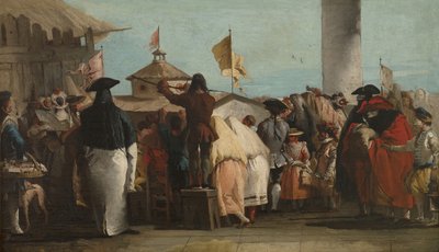Mondo Novo, ca 1764-1765 av Giovanni Domenico Tiepolo