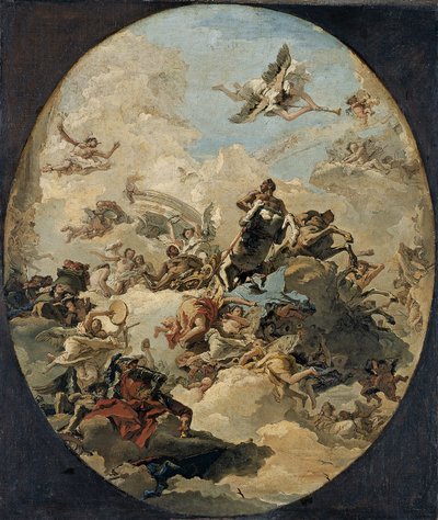 Herkules apoteos av Giovanni Domenico Tiepolo