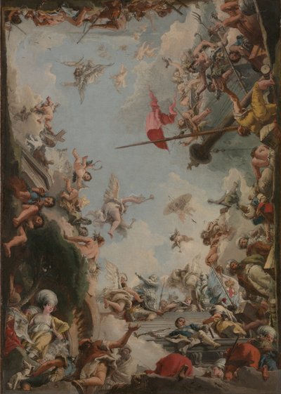 Förhärligandet av familjen Giustiniani, 1783 av Giovanni Domenico Tiepolo