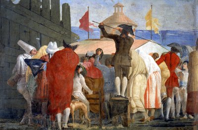 Den nya världen, 1791-97 (se även 60391) av Giovanni Domenico Tiepolo