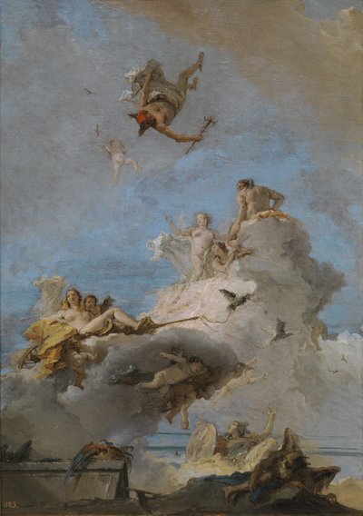 Venus triumf Olympen, mellan 1762 och 1765 av Giovanni Domenico Tiepolo