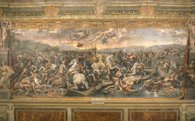 Slaget vid Milvianska bron, 1517-1524 av Gianfrancesco Penni