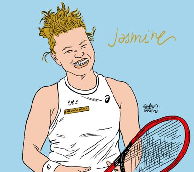 Jasmin Paolini, 2024 (digital) av Gianluca Costantini