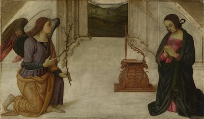 Bebådelsen, sent 1400-tal. av Giannicola di Paolo