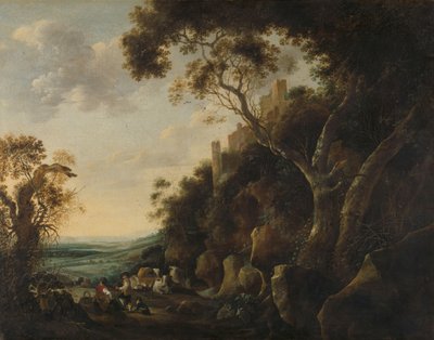 Landskap med herdar av Gijsbert Gillisz de Hondecoeter