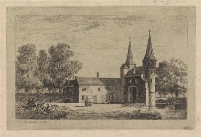 Östra porten i Delft av Gijsbertus Johannes Verspuy