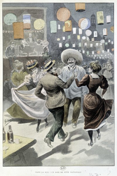 Bal den 14 juli, sd. tidigt 1900-tal av Gil  Baer