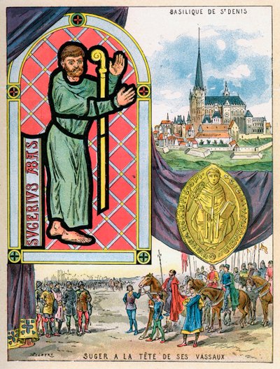 Abbot Suger, franska abbotstatsmän, 1898 av Gilbert