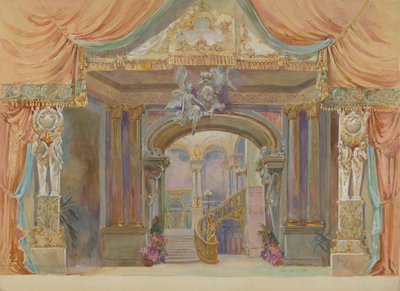 Scenuppsättning, c. 1938. av Gilbert Sackerman