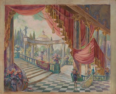 Scenuppsättning, c. 1939. av Gilbert Sackerman