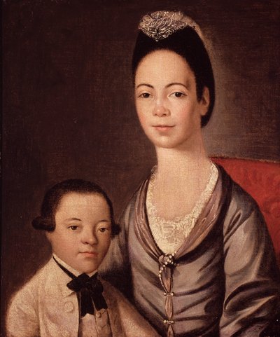 Mrs Aaron Lopez och hennes son, Joshua av Gilbert Stuart