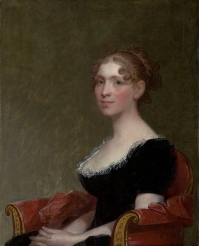 Mrs. Charles Davis (Eliza Bussey) (1783–1841), ca 1808-09 (olja på träpanel) av Gilbert Stuart