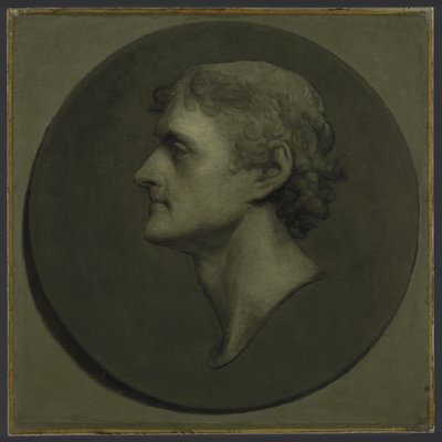 Thomas Jefferson (The Medallion Portrait), 1805 (olja och ägg på papper nedlagd på duk) av Gilbert Stuart