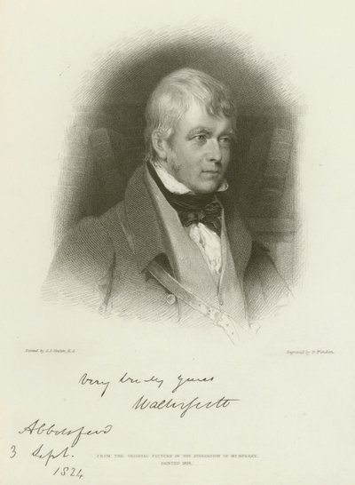 Sir Walter Scott av Gilbert Stuart Newton