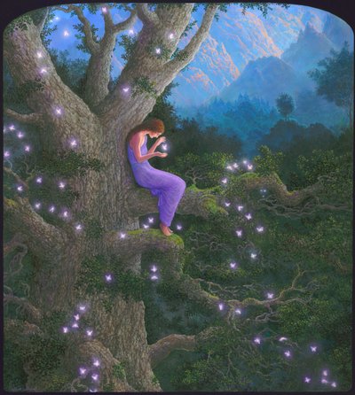 Healing friends, 2010 (akryl på duk) av Gilbert Williams