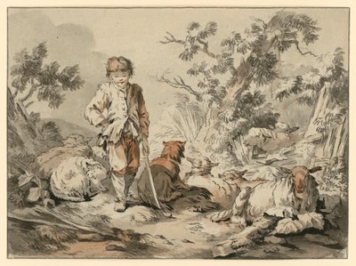 Herdepojke med sin hjord av Gilles Demarteau