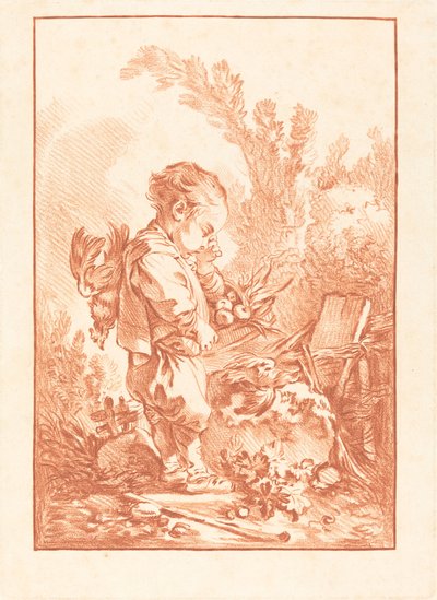 Marodören Tjuven, ca. 1769. av Gilles Demarteau