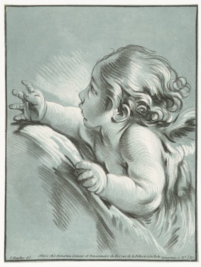 Putto Kuvert av kärlek av Gilles Demarteau