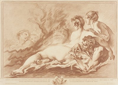 Vattennymfer och Triton (Najader och Triton) av Gilles Demarteau