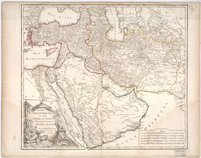 Stater av Grand Seignor i Asien - Empire of Persia, Land of the Usbecs, Arabia and Egypt av Gilles Robert De Vaugondy