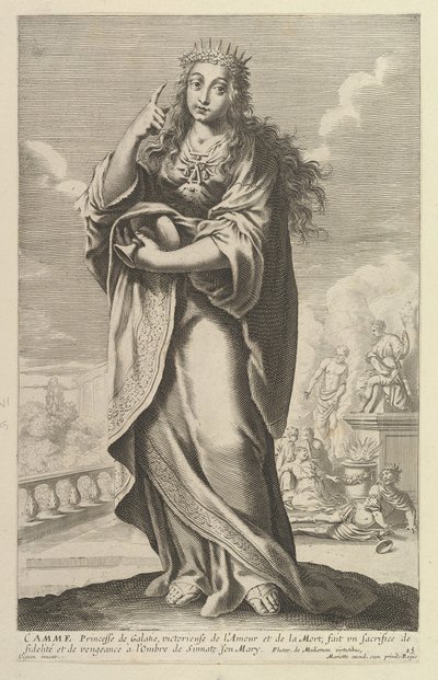 Camme, 1647. Skapare: Gilles Rousselet, Abraham Bosse. av Gilles Rousselet and Abraham Bosse