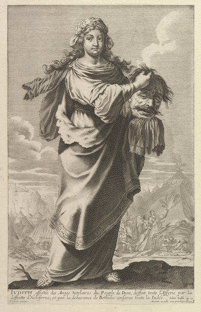 Judith, 1647. Skapare: Gilles Rousselet, Abraham Bosse. av Gilles Rousselet and Abraham Bosse