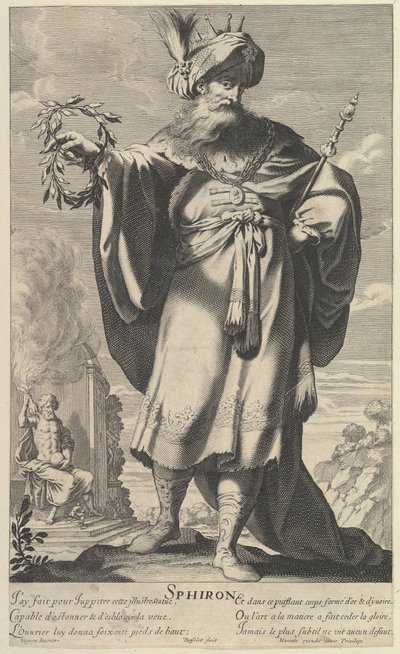 Sphiron, ca. 1639-40. Skapare: Gilles Rousselet, Abraham Bosse. av Gilles Rousselet and Abraham Bosse