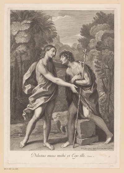 Kristus och Johannes Döparen av Gilles Rousselet