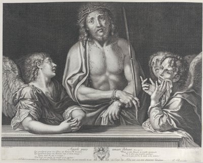 Ecce Homo med tre änglar, 1634-86. av Gilles Rousselet