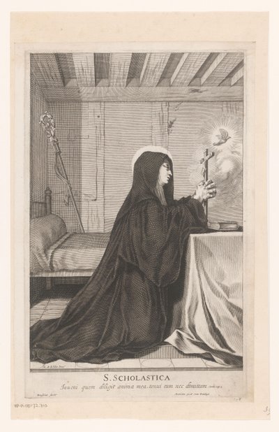 Heliga Scholastica av Gilles Rousselet