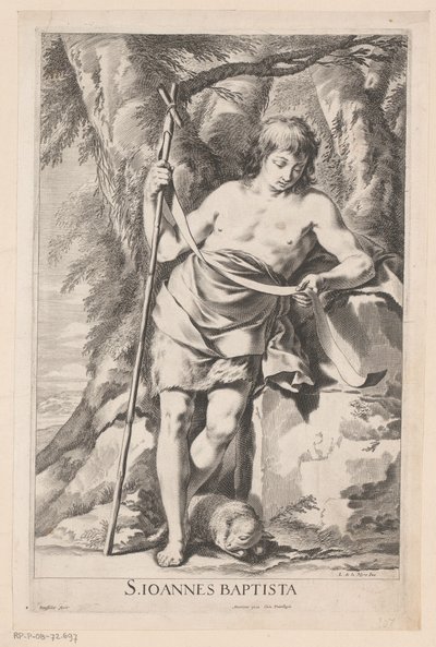 Johannes Döparen med stav och lamm av Gilles Rousselet