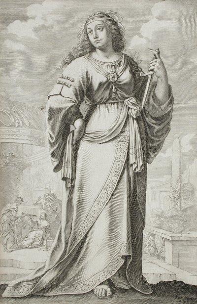Lucretia (efter Claude Vignon) av Gilles Rousselet