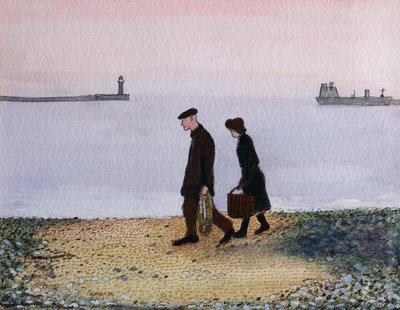 Evening Tide, Cornwall, 1982 av Gillian Lawson