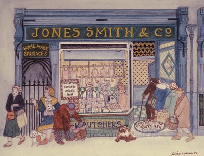 Jones Smith & Co., Butchers Shop av Gillian Lawson