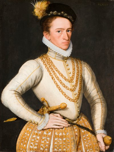 Porträtt av en okänd adlig man, 1575. av Gillis Claeissens