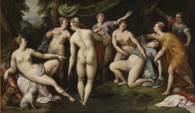 Diana upptäcker Callistos graviditet av Gillis Coignet