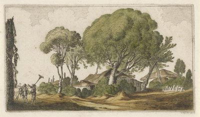 Gårdar bland träd Tolv landskap (serietitel) av Gillis van Scheyndel (I)