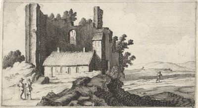 Kapell i en ruin Tolv landskap (serietitel) av Gillis van Scheyndel (I)