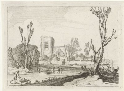 vinterlandskap Sju landskap (serietitel) av Gillis van Scheyndel (I)