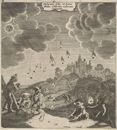 Zons- en maansverduistering Förmörkelsen av solen och månen, den fallande stjärnan, himlens skakningar (titel på objektet) av Gillis van Scheyndel (I)