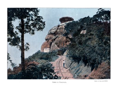 Corcovado Rack Railway, Rio de Janeiro, Brasilien, 1800-talet av Gillot